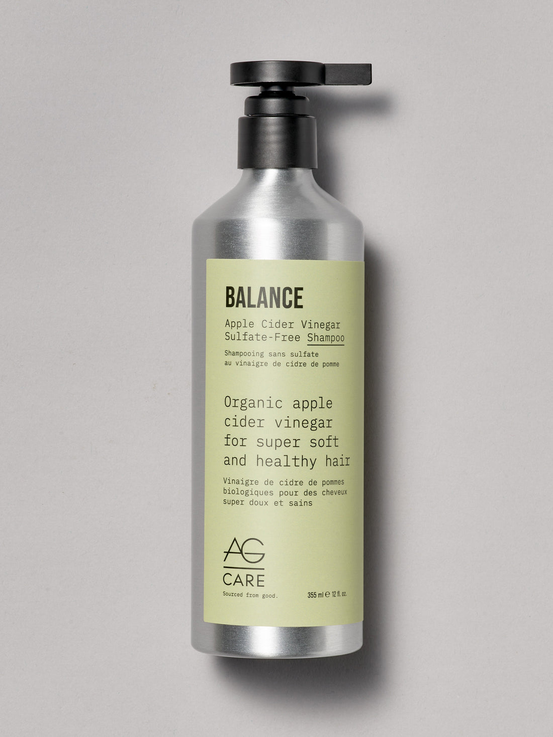 AG Care BALANCE Apple Cider Vinegar Sulfate-Free Shampoo 12 oz