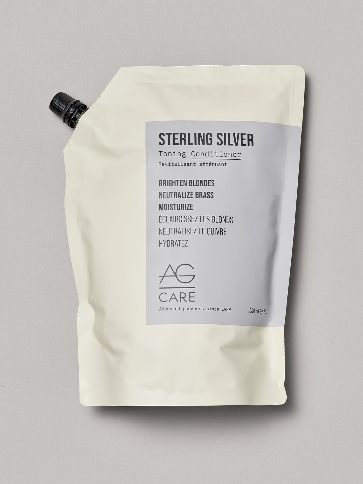 AG Care STERLING SILVER Toning Conditioner 1 L Refill
