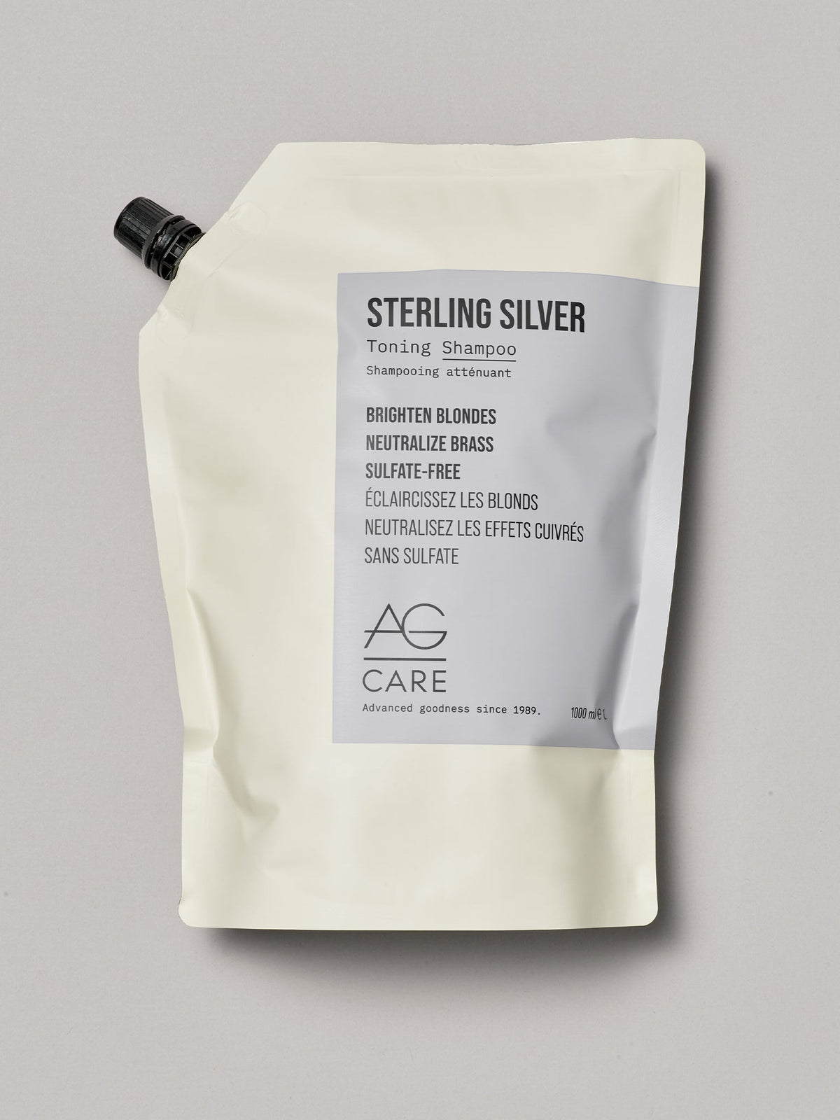AG Care STERLING SILVER Toning Shampoo 1 L Refill