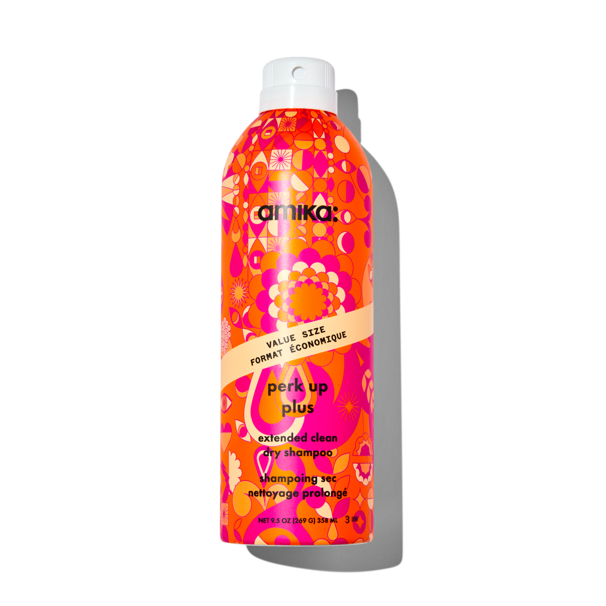 Amika Perk Up Plus Extended Clean Dry Shampoo, 9.5 oz