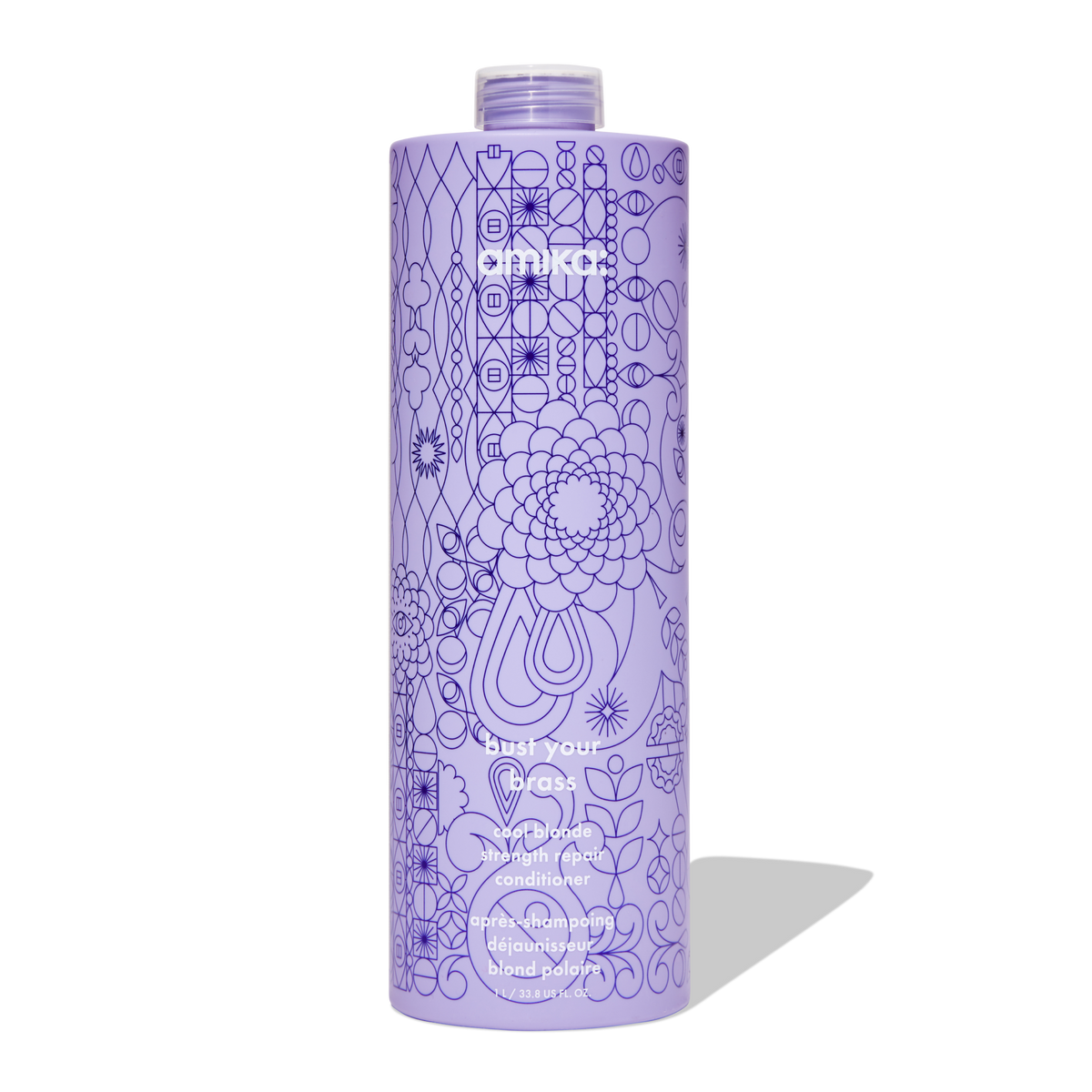Amika Bust Your Brass Cool Blonde Strength Repair Conditioner, 1 L