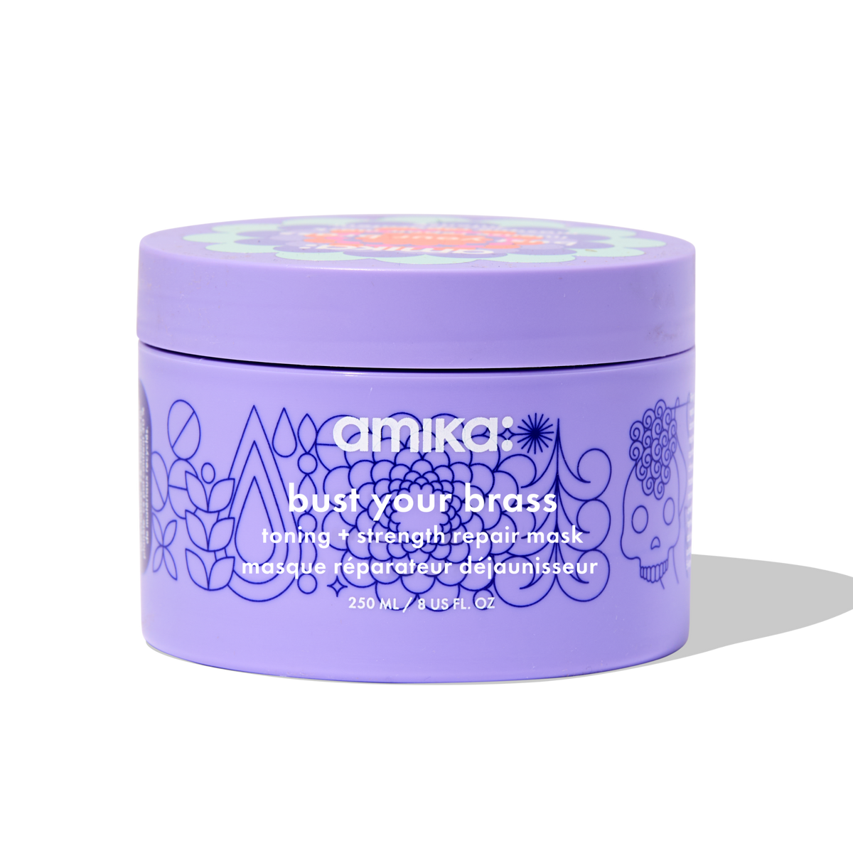 Amika Bust Your Brass Toning + Strength Repair Mask, 250 mL