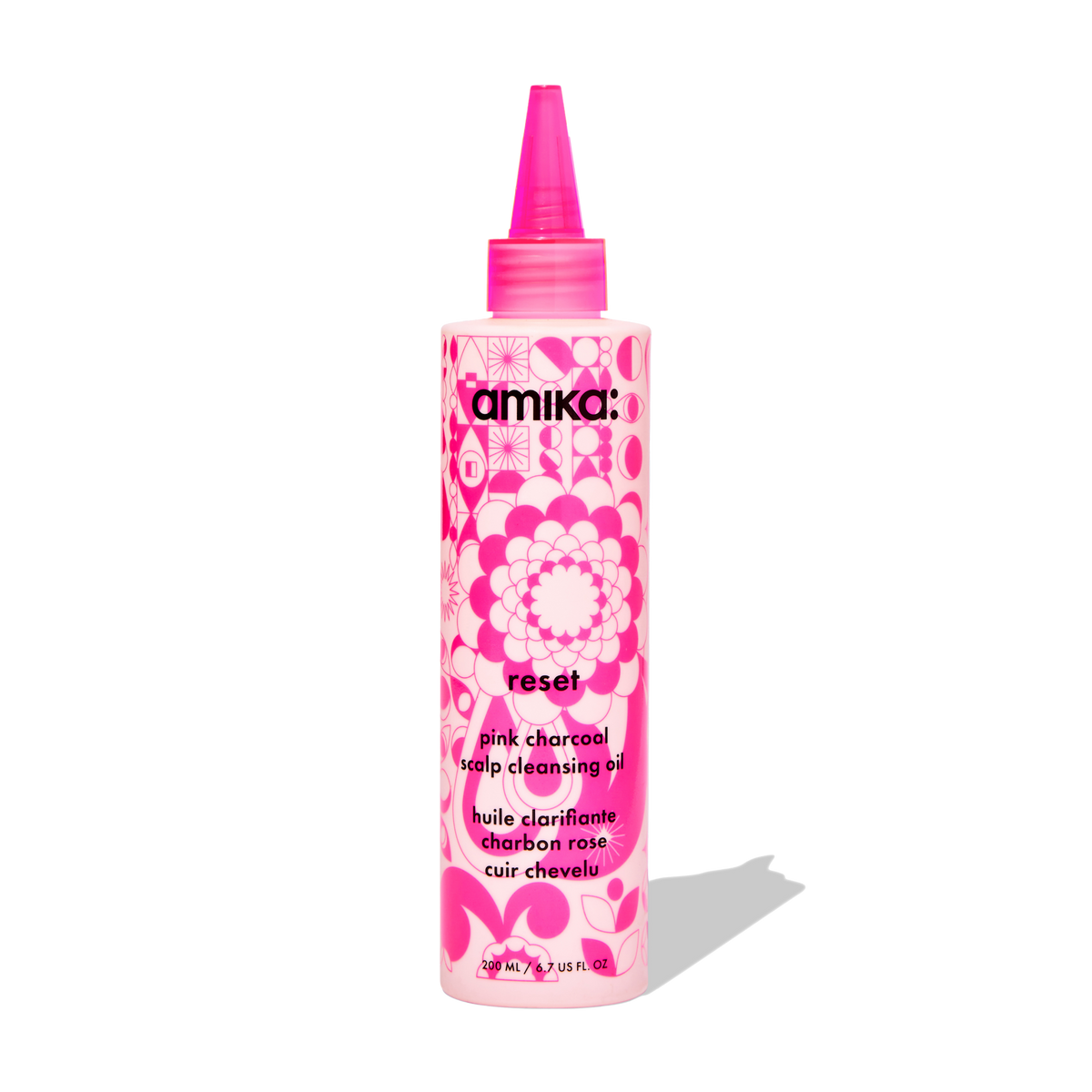 Amika Reset Pink Charcoal Scalp Cleansing Oil, 200 mL